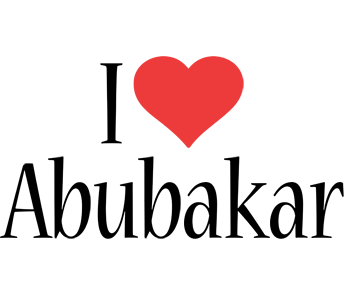 Abubakar i-love logo
