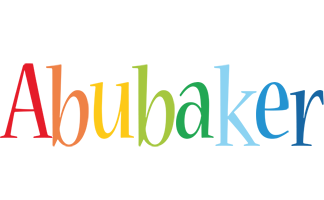 Abubaker birthday logo