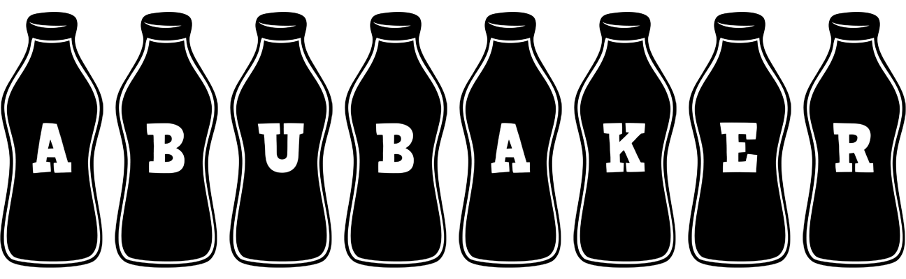 Abubaker bottle logo