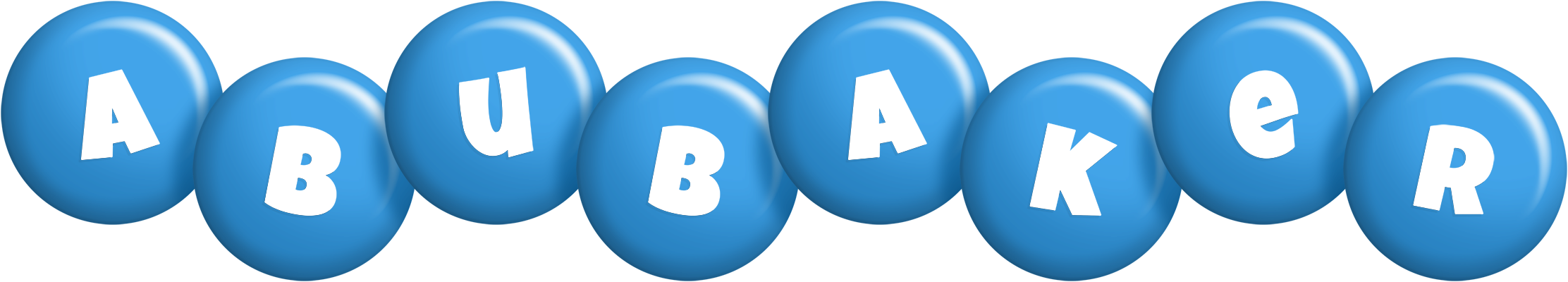 Abubaker candy-blue logo
