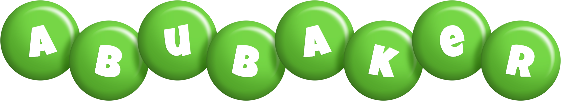 Abubaker candy-green logo