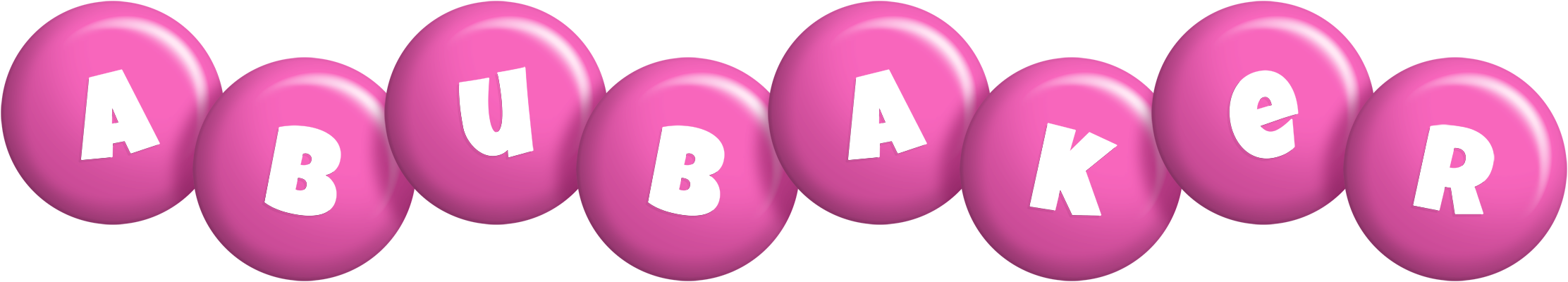 Abubaker candy-pink logo