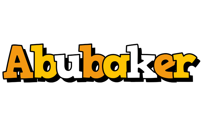 Abubaker cartoon logo