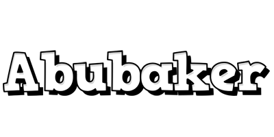 Abubaker snowing logo