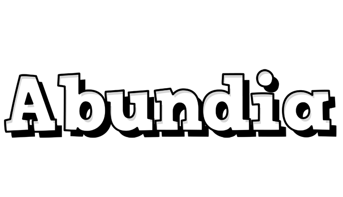 Abundia snowing logo
