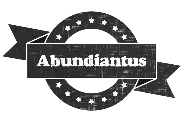 Abundiantus grunge logo