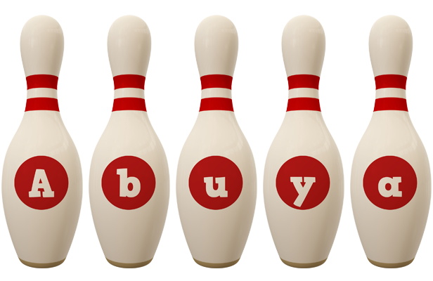 Abuya bowling-pin logo