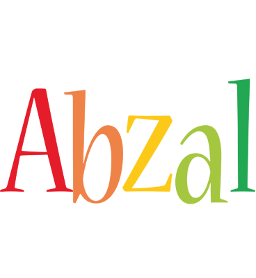 Abzal birthday logo