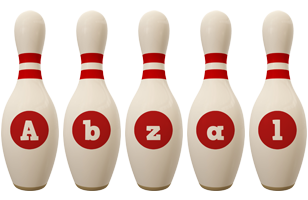 Abzal bowling-pin logo