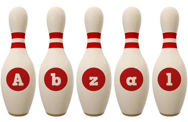 Abzal bowling-pin logo