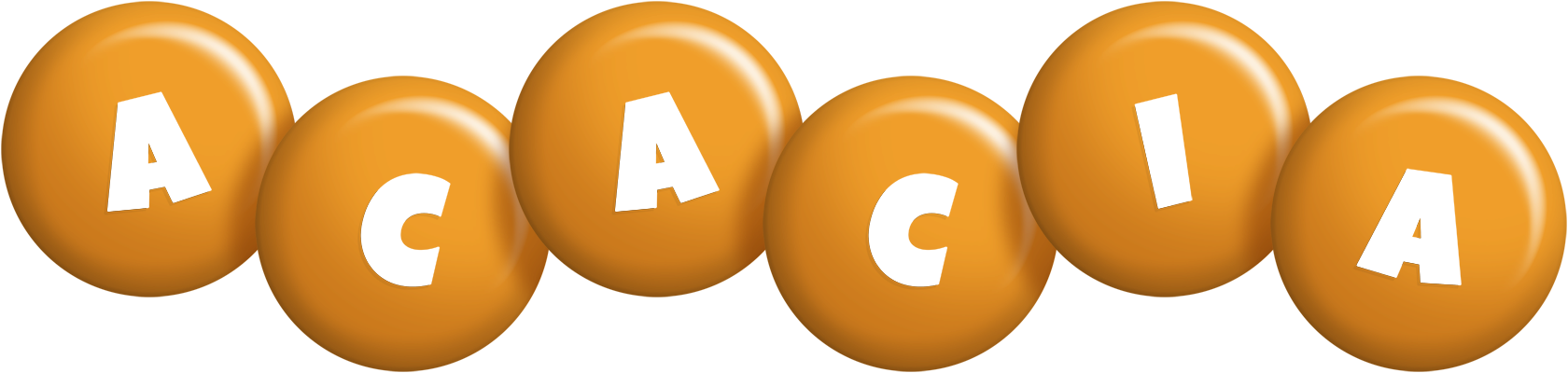 Acacia candy-orange logo