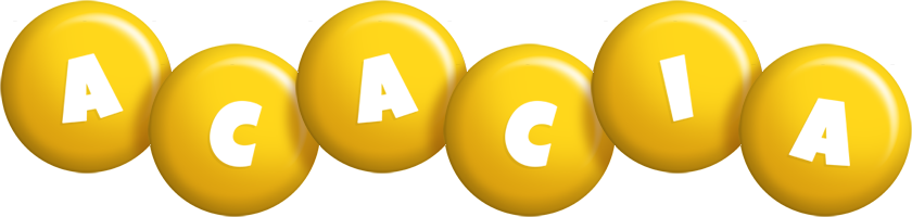 Acacia candy-yellow logo