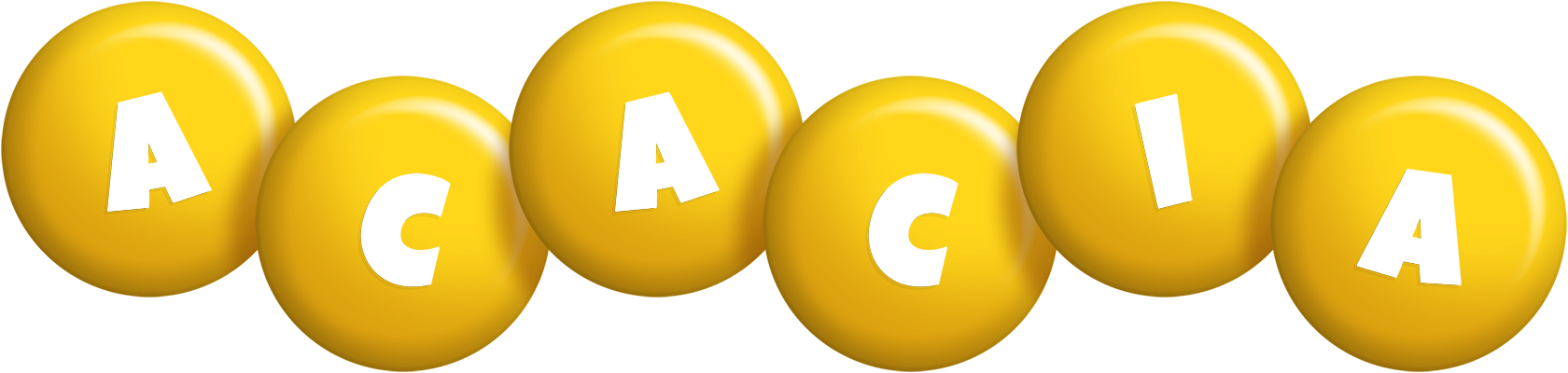 Acacia candy-yellow logo