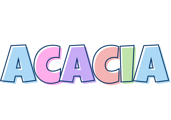 Acacia pastel logo