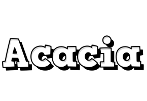 Acacia snowing logo