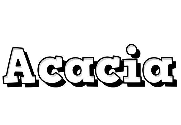 Acacia snowing logo