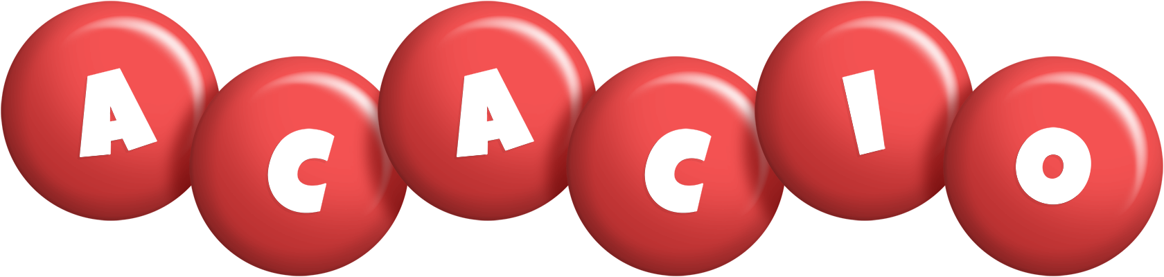 Acacio candy-red logo