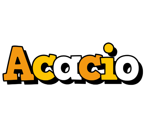 Acacio cartoon logo