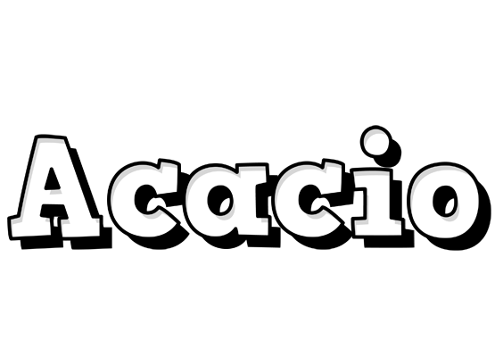 Acacio snowing logo