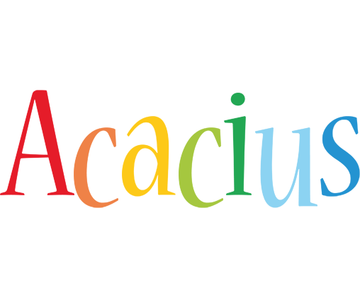 Acacius birthday logo