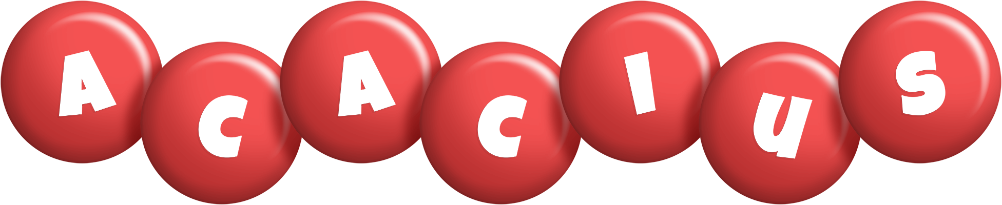 Acacius candy-red logo