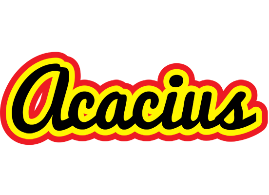Acacius flaming logo