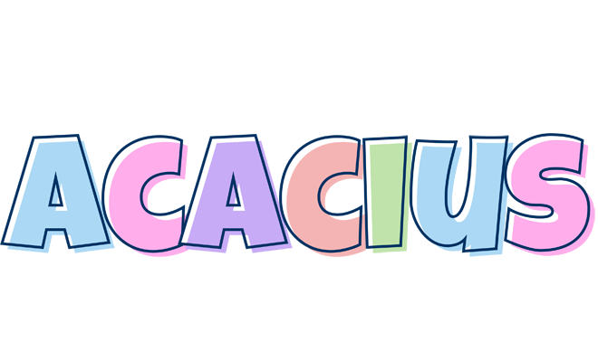 Acacius pastel logo