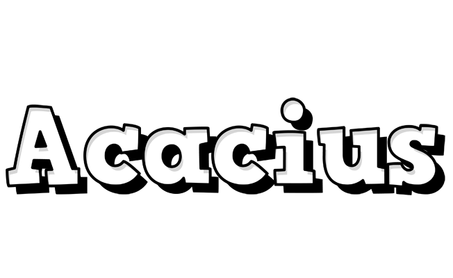 Acacius snowing logo