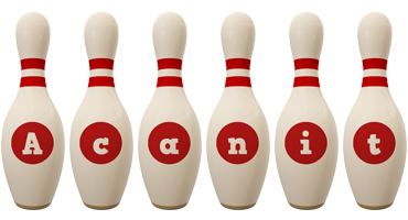 Acanit bowling-pin logo