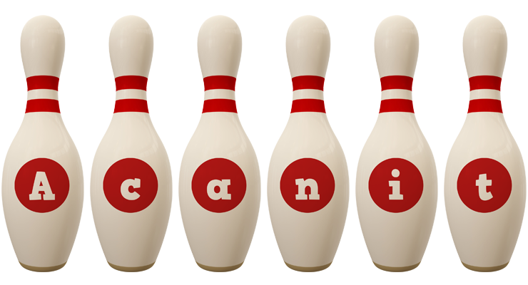 Acanit bowling-pin logo