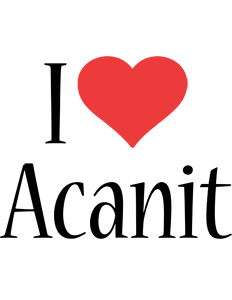 Acanit i-love logo