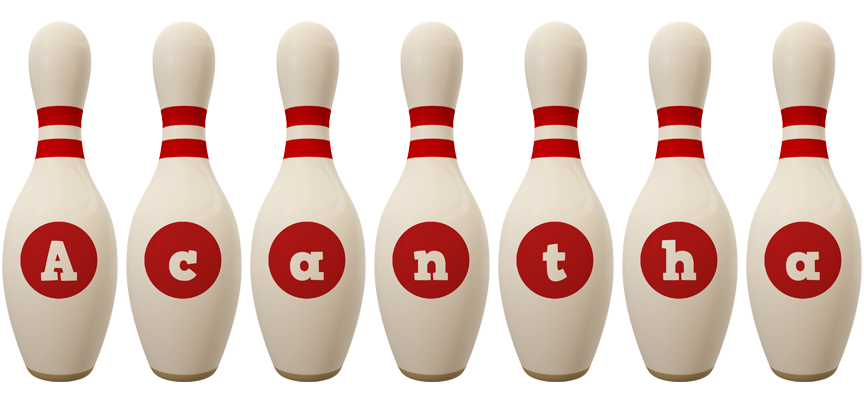 Acantha bowling-pin logo