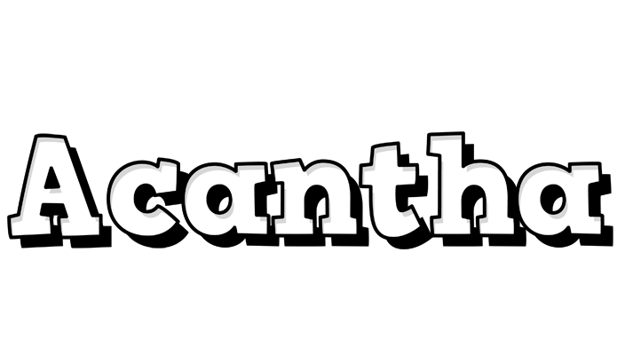 Acantha snowing logo