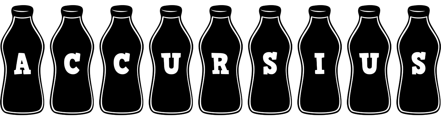 Accursius bottle logo