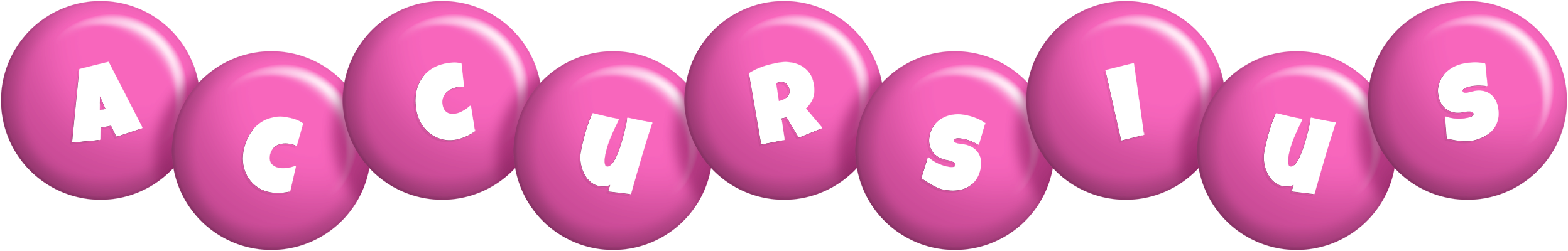 Accursius candy-pink logo