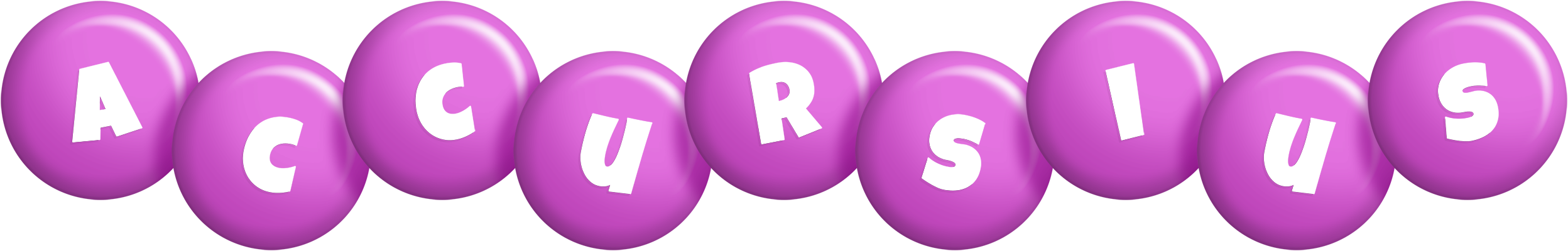 Accursius candy-purple logo