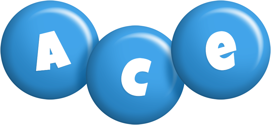 Ace candy-blue logo