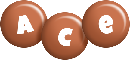 Ace candy-brown logo