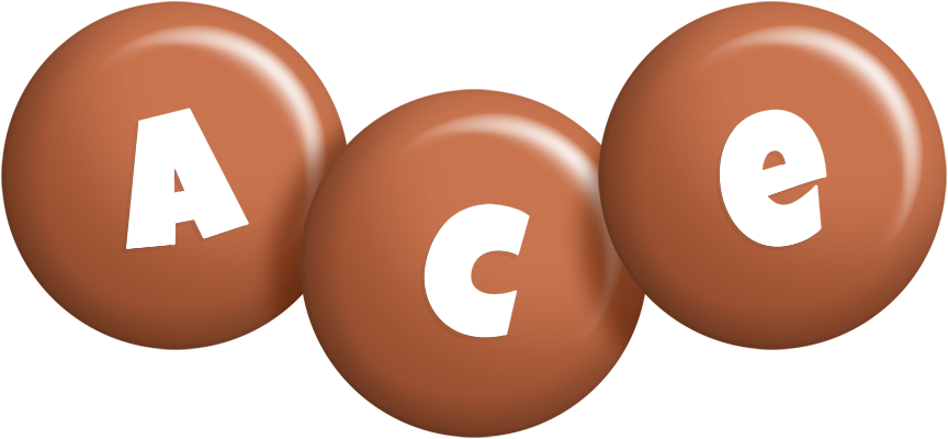 Ace candy-brown logo