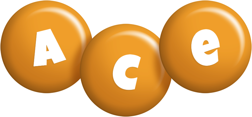 Ace candy-orange logo