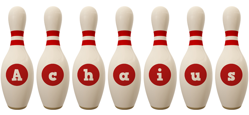 Achaius bowling-pin logo