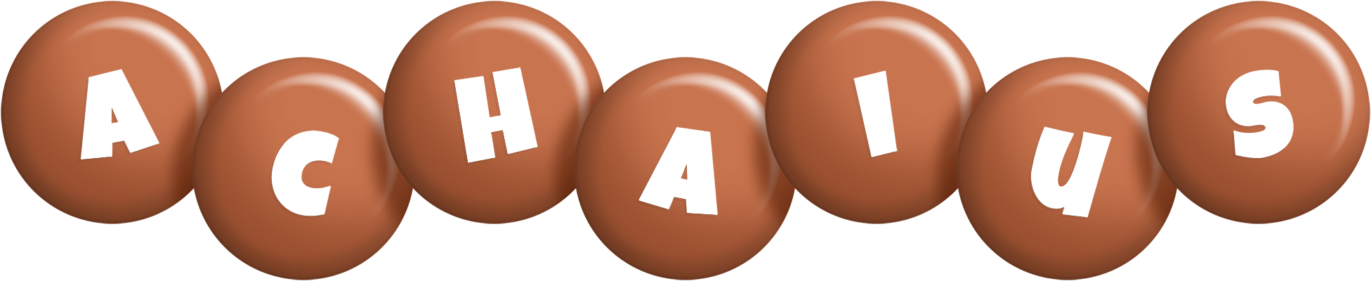 Achaius candy-brown logo