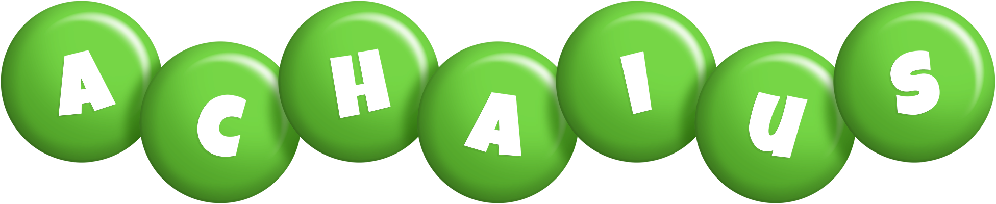 Achaius candy-green logo