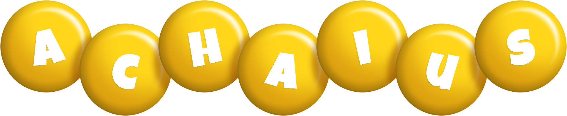 Achaius candy-yellow logo