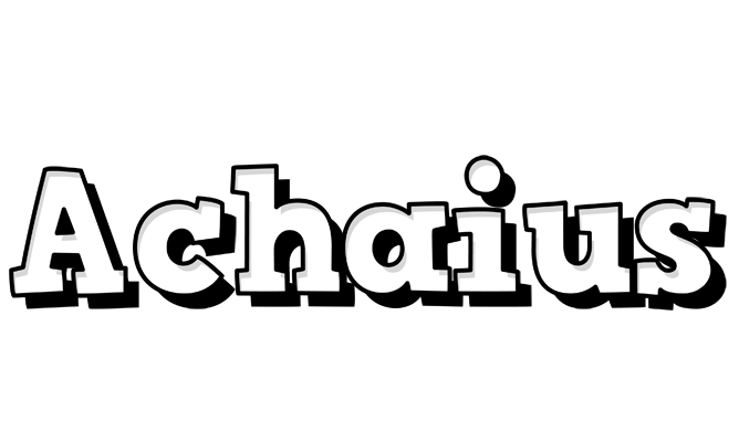 Achaius snowing logo