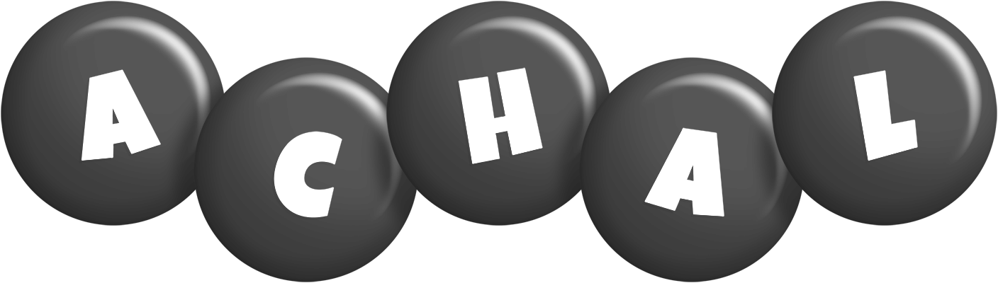 Achal candy-black logo