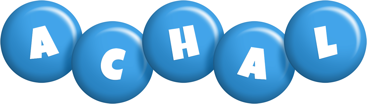 Achal candy-blue logo