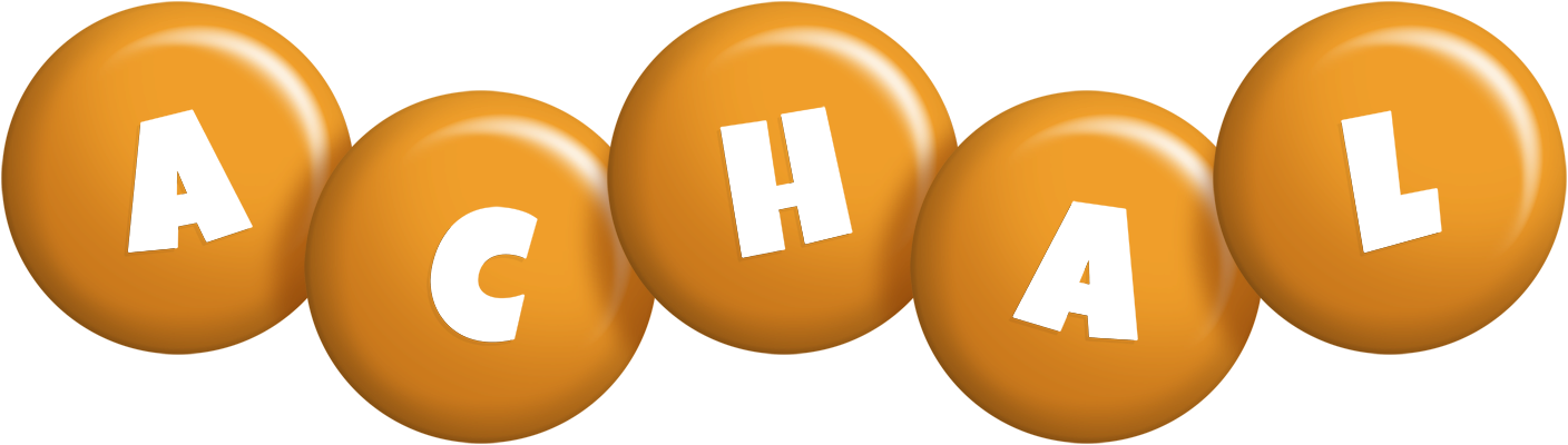 Achal candy-orange logo