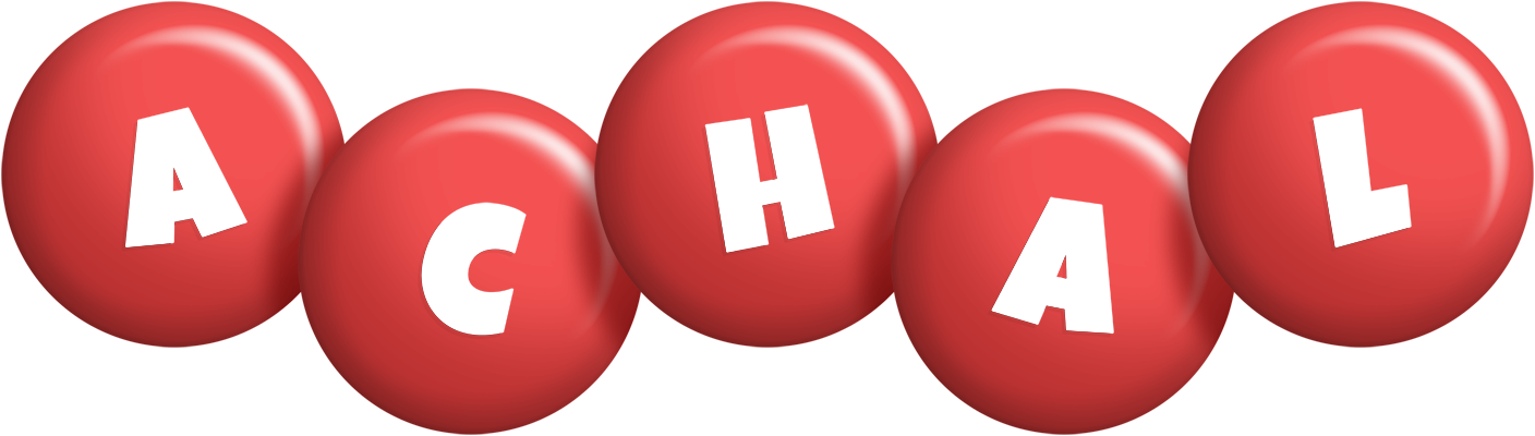 Achal candy-red logo