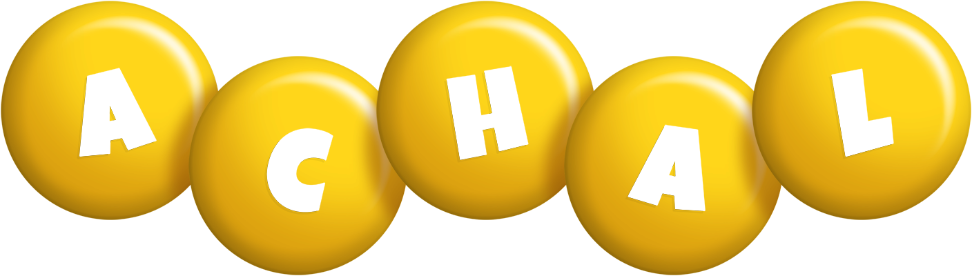 Achal candy-yellow logo